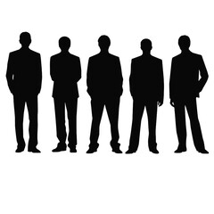 business people silhouette 