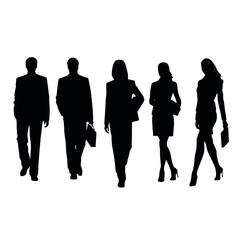 business people silhouette 