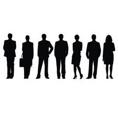 business people silhouette 