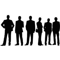 business people silhouette 