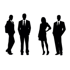 business people silhouette 