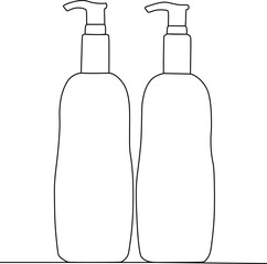 continuous line of baby powder tools