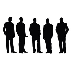 business people silhouette 