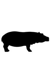 カバ シルエット