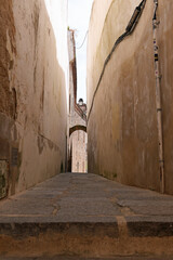 Mittelalterliches Stadtzentrum von Cáceres, Extremadura, Spanien unterwegs auf dem Pilgerweg...