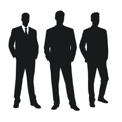 business people silhouette 