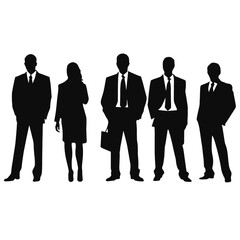 business people silhouette 