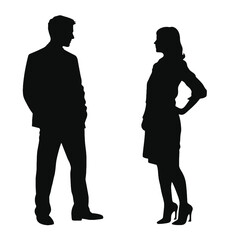 business people silhouette 