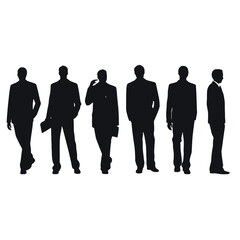 business people silhouette 
