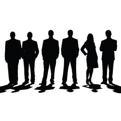 business people silhouette 