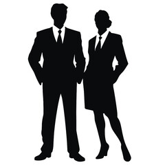 business people silhouette 