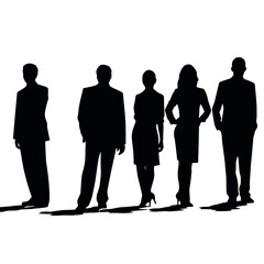 business people silhouette 