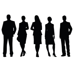 business people silhouette 
