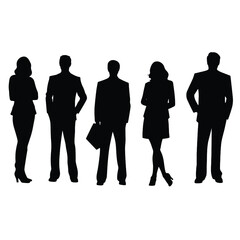 business people silhouette 