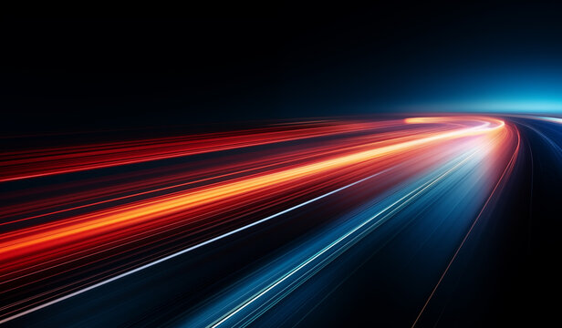 speed light streaks background, motion blur speed effect.	