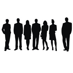 business people silhouette 