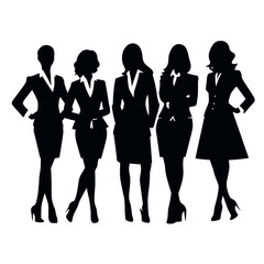 business people silhouette 