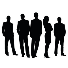 business people silhouette 