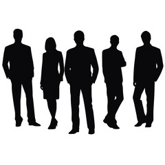 business people silhouette 