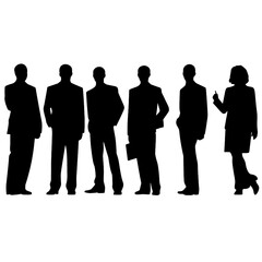 business people silhouette 