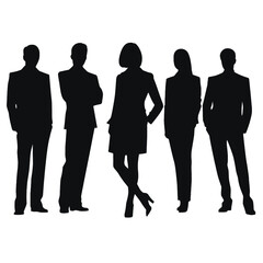 business people silhouette 