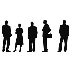 business people silhouette 