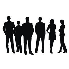 business people silhouette 