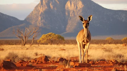 Foto op Plexiglas Red Kangaroo, Flinders Ranges National Park, South. © Fary