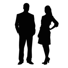 business people silhouette 