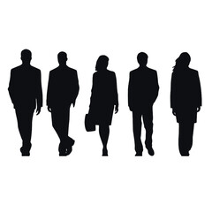 business people silhouette 