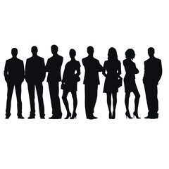 business people silhouette 