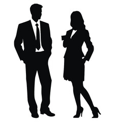 business people silhouette 