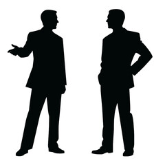 business people silhouette 