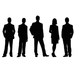 business people silhouette 