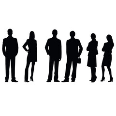 business people silhouette 