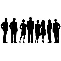 business people silhouette 