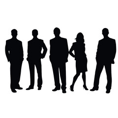 business people silhouette 