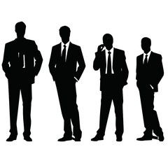 business people silhouette 