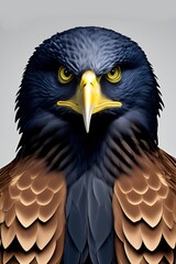 Obraz premium portrait of a eagle. generative ai