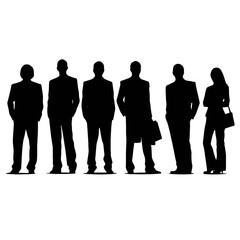 business people silhouette 