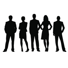 business people silhouette 