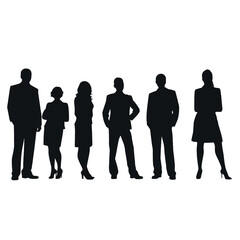 business people silhouette 