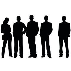 business people silhouette 