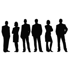 business people silhouette 