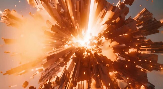 exploison animated, video of an explosion