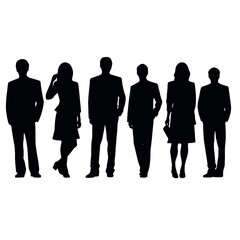 business people silhouette 