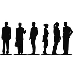 business people silhouette 