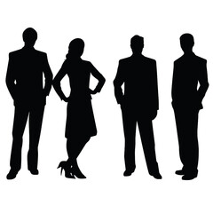 business people silhouette 