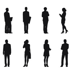 business people silhouette 