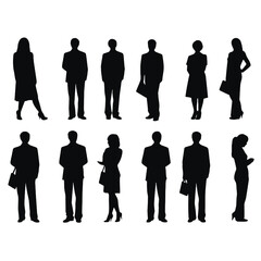 business people silhouette 